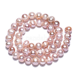Natural Cultured Freshwater Pearl Beads Strands&nbsp;PEAR-N013-07M