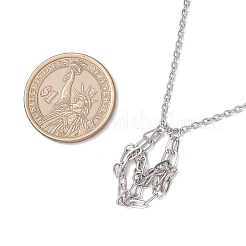 304 Stainless Steel Macrame Pouch Necklace Making for Gemstone Nuggets&nbsp;NJEW-JN05524
