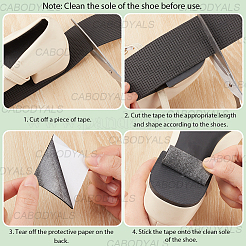 Self-adhesive Rubber Shoe Sole Tape&nbsp;DIY-CY0003-26