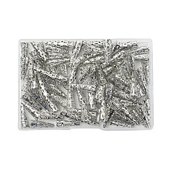 鉄フィリグリービーズコーン100個  銀  22x8~9mm  穴：2.5~3mm&nbsp;IFIN-YW0003-19