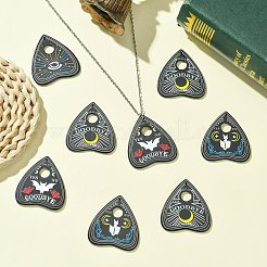 20 個 4 スタイルハロウィンアクリルパーツ  タロットと桃  混合図形  39.5x38x2.5mm  穴：1.4mm  5個/スタイル&nbsp;OACR-CJ0001-94