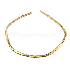 Electroplatesd Synthetic Non-magnetic Hematite Beads Strands&nbsp;G-WH0031-01G