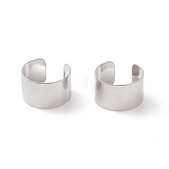 変色しない304ステンレススチールのイヤーカフ金具  ステンレス鋼色  10x9x6mm&nbsp;LS-STAS-P249-18P-01
