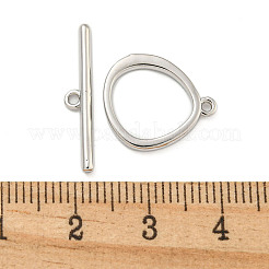 真鍮製マンテル  カドミウムフリー＆ニッケルフリー＆鉛フリー  リング  プラチナ  リング：16x14x1.8mm  穴：1.2mm  バー：22x4x1.7mm  穴：1.2mm&nbsp;KK-A223-04P