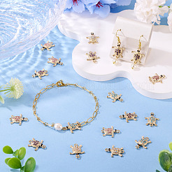 16Pcs Alloy Rhinestone Connector Charms&nbsp;ALRI-TA0001-37