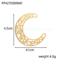 304 Stainless Steel Filigree Joiners&nbsp;STAS-OY007-03G