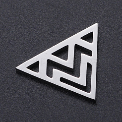 Non-Tarnish 201 Stainless Steel Filigree Joiners Links&nbsp;STAS-T054-JN788-1