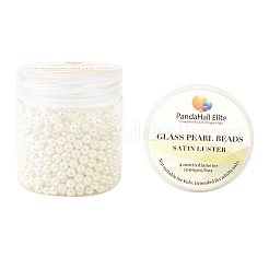 Pearlized Eco-Friendly Dyed Glass Pearl Round Bead&nbsp;HY-PH0002-04-B