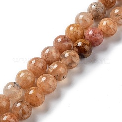 Natural Flower Agate Beads Strands&nbsp;G-B044-A01-01
