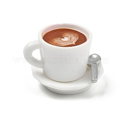 Coffee Cup and Plate Spoon Resin Miniature Ornaments&nbsp;DOLL-F001-02B