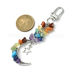 Synthetic & Natural Mixed Gemstone Pendant Decorations&nbsp;HJEW-JM01853-02