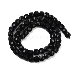 Natural Black Obsidian Beads Strands&nbsp;G-H078-C35-6mm