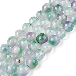 Dyed Natural White Jade Beads Strands&nbsp;G-T138-6mm-210-25