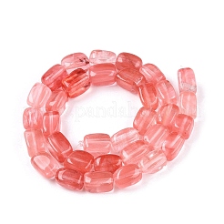 Cherry Quartz Glass Beads Strands&nbsp;G-T138-100
