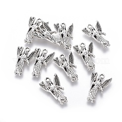 Tibetan Style Alloy Pendants&nbsp;TIBEP-Q063-62AS-RS