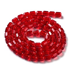 ガラスビーズ連売り  ファセットバレル  ミックスカラー  7x6mm  穴：1mm  約78~79個/連  21.26~21.46インチ（54~54.5cm）&nbsp;GLAA-G112-01-M