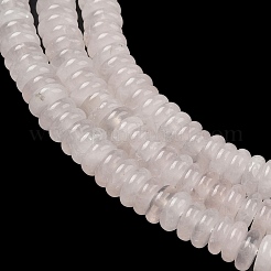 天然石ローズクォーツビーズ連売り  滑らかなロンデル  6.5x2.5mm  穴：1.1mm  約167個/連  14.88''（37.8センチメートル）&nbsp;GG-CBAC08A-A08-01