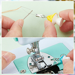 20個 10スタイル マッシュルーム 304 ステンレススチール スレッド  ミシン糸 DIY ツール キルティング金具  プラスチック製のペンダント付き  ミックスカラー  50~56mm  2個/スタイル&nbsp;DIY-AB00056