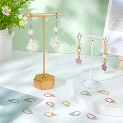 15 Pairs 3 Colors Brass Earring Hooks&nbsp;KK-BC0012-51