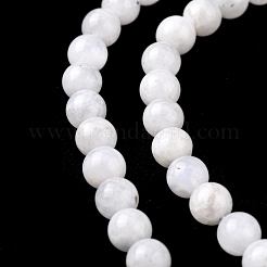 Natural Rainbow Moonstone Beads Strands&nbsp;X-G-C068-6mm-1