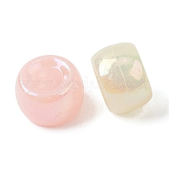 UVメッキ不透明アクリルビーズ  ロンデル  ABカラーメッキ  ミックスカラー  9x6mm  穴：3.5mm  約1923個/500g&nbsp;OACR-G058-08