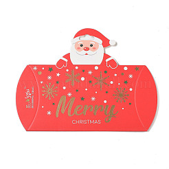 Christmas Theme Paper Pillow Gift Boxes&nbsp;X-CON-B012-02