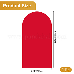 ウェディングアーチカバークロス  結婚式の背景カバー布  レッド  1800x800x2mm&nbsp;DIY-WH20002-94E
