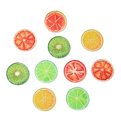 18Pcs 6 Colors Printed Acrylic Pendants&nbsp;MACR-CJ0002-40