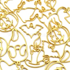 16Pcs 8 Style Halloween Theme Alloy Open Back Bezel Pendants&nbsp;PALLOY-CJ0002-14