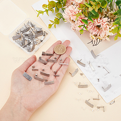 60Pcs 10 Style Rectangle Shape 201 & 304 Stainless Steel Stud Earring Finding&nbsp;STAS-PH0005-29