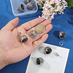 合金ペンダントベイル10個  タッセルキャップ保釈  アンティークシルバー  22x20.5mm&nbsp;FIND-CA0011-52C