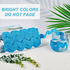 10 Yard Polyester Wavy Fringe Trim Ribbon&nbsp;SRIB-GF0001-38C