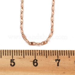Brass Link Chain Necklaces for Women&nbsp;NJEW-D302-46RG