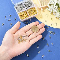1200Pcs 2 Colors Iron Screw Eye Pin Peg Bails&nbsp;IFIN-YW0004-11