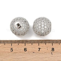 CZ Brass Micro Pave Cubic Zirconia Round Beads&nbsp;LS-ZIRC-L017-05P
