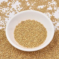 MIYUKIデリカビーズ  シリンダー  日本製シードビーズ  11/0  (db0331) マット 24kt ゴールドメッキ  1.3x1.6mm  穴：0.8mm  約2000PCS /ボトル  10 G /ボトル&nbsp;SEED-JP0008-DB0331