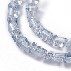 Electroplate Glass Beads Strands&nbsp;EGLA-L023A-PL03