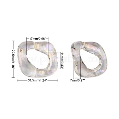 Transparent Acrylic Linking Rings&nbsp;LS-PACR-R246-053