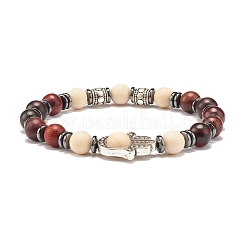 I Love You Morse Code Stretch Bracelets Set&nbsp;BJEW-JB07352-01