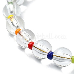 Acrylic & Seed Beaded Stretch Bracelets&nbsp;BJEW-JB10026