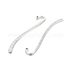 チベット銀ブックマーク  アンティークシルバー  鉛フリー及びカドミウムフリー  84x4x2mm  穴：2mm&nbsp;X-LF8636Y