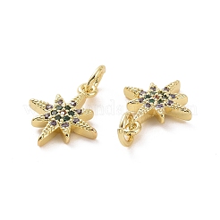 Brass Micro Pave Cubic Zirconia Charms&nbsp;KK-E068-VF167