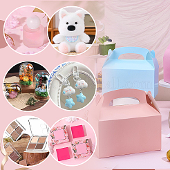 30Pcs 5 Colors Folding Rectangle Paper Portable Cupcake Gift Storage Box&nbsp;CON-PH0003-36