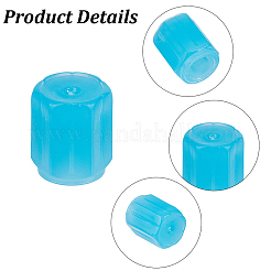 30Pcs Luminous Plastic Tire Valve Caps&nbsp;AJEW-CN0007-97B