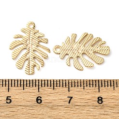 真鍮チャーム  カドミウムフリー＆ニッケルフリー＆鉛フリー  葉  18KGP本金メッキ  19x13.5x1mm  穴：1.4mm&nbsp;KK-R223-16G