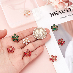 8Pcs 4 Colors Transparent Glass Pendants&nbsp;GLAA-GA0002-31