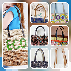 PU Leather Sew on Bag Handles&nbsp;FIND-WH0290-23A