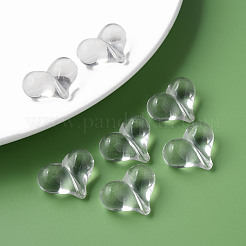 透明なアクリルビーズ  ハート  透明  17.5x22x10mm  穴：1.4mm  約260個/500g&nbsp;MACR-S373-70-B01