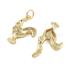 Brass With Cubic Zirconia Pendants&nbsp;KK-Q006-02G