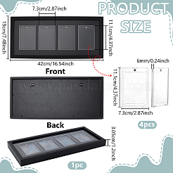 Transparent Plastic Trading Card Display Frame&nbsp;AJEW-WH0248-948